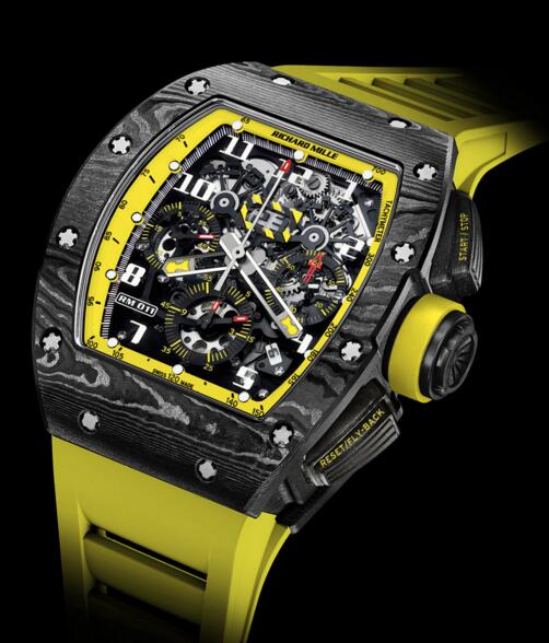 Review Richard Mille watch Replica RM 011 Flyback Chronograph Yellow Storm - Click Image to Close